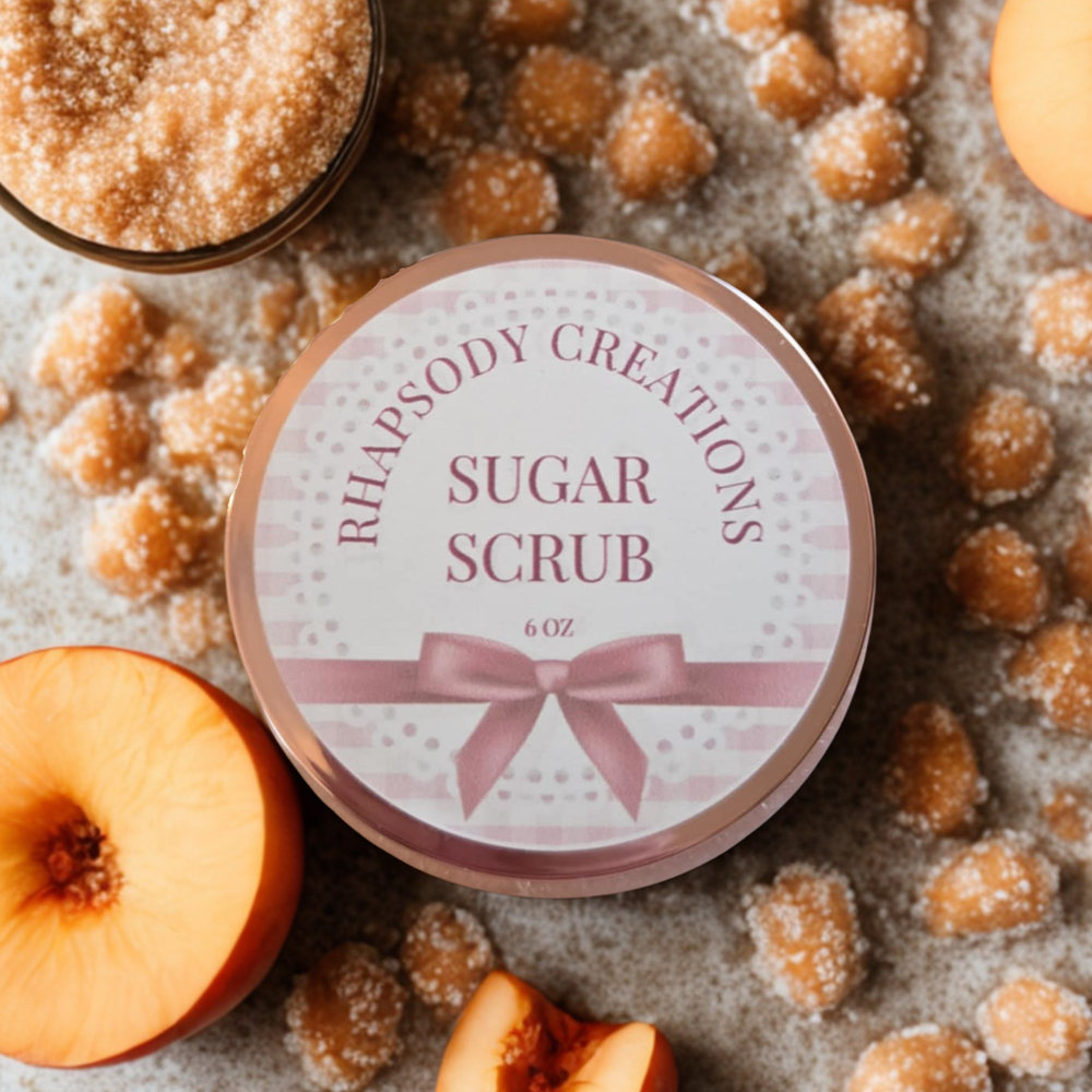 Peach Parfait 6oz Sugar Scrub