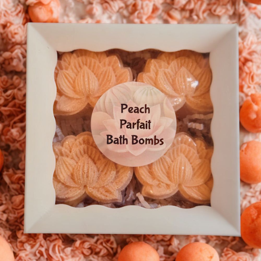 Peach Parfait Bath Bomb Quartet