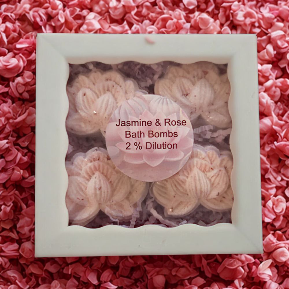  Jasmine & Rose Bath Bomb Quartet