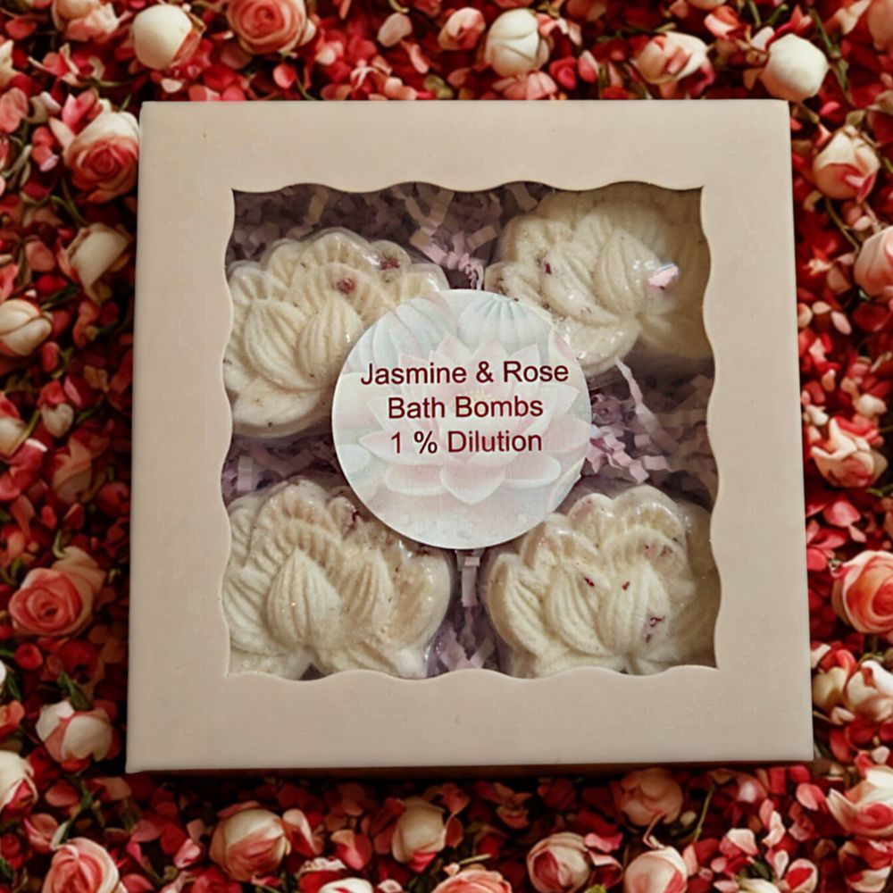  Jasmine & Rose Bath Bomb Quartet